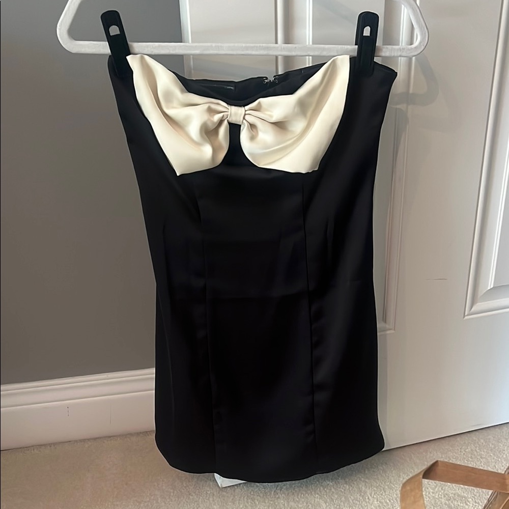 Princess Polly Black and Cream Dress